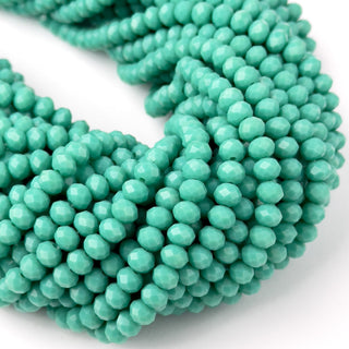 Cristalli Rondella Verde Acqua 6mm - Filo da 40 cm | Sarobidy