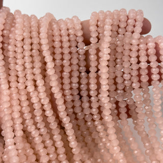 Cristalli Rondella Rosa Opal 6mm - Filo da 40 cm | Sarobidy