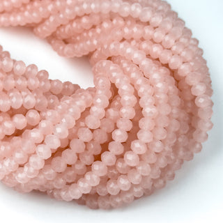 Cristalli Rondella Rosa Opal 6mm - Filo da 40 cm | Sarobidy