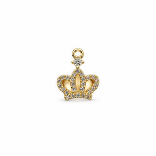 Pendente Zirconi Effetto Diamante Corona 15mm