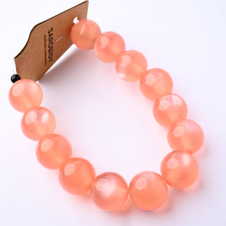 Perle in Resina Tondo Pesca Lattiginoso 20mm