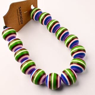 Perle in Resina Tondo Multicolor Rainbow 20mm