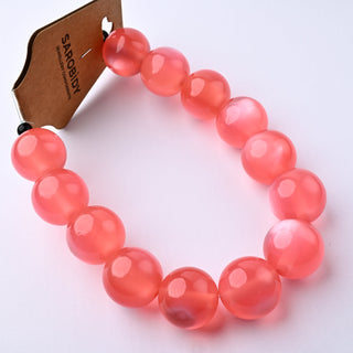 Perle in Resina Tondo Rosa Corallo 20mm