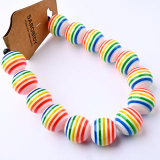 Perle in Resina Tondo Multicolor e Trasparente 20mm