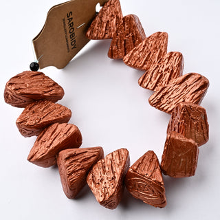 Perle in Resina Irregolare Rame 30x16mm