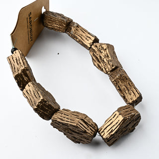 Perle in Resina Irregolare Bronzo 30x13mm