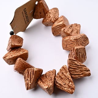 Perle in Resina Irregolare Oro Antico 30x18mm