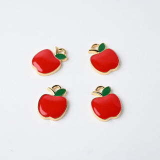 Ciondoli Smaltati Mela Rosso 15x13mm