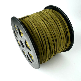 Laccetto Microfibra Alcantara Verde Militare - Diametro 2,5mm