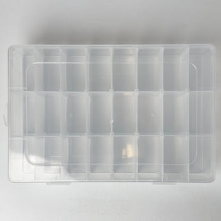 Contenitore Organizer Perline 19,5x13 cm con 24 Scomparti Modificabili