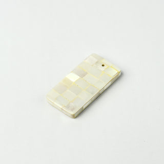 Pendente Luce d'Avorio Rettangolo 43x19x6mm - 1 pz