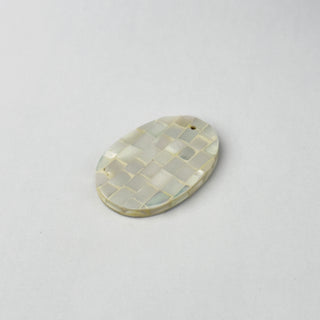 Pendente Luce d'Avorio Ovale 30x19x4mm - 1 pz