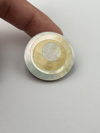 Cabochon Riflessi di Miele Disco 30,5x3mm - 1 pz