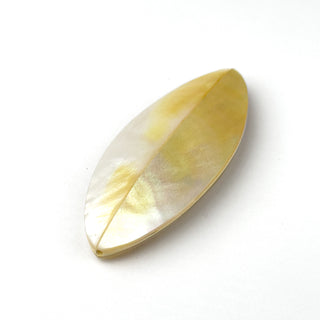 Perla Riflessi di Miele Navetta 62x27x8mm - 1 pz