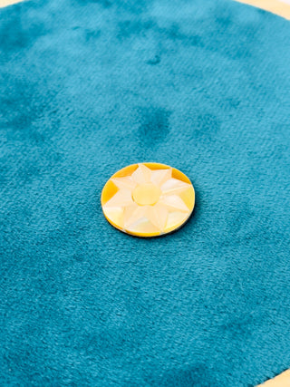 Cabochon Riflessi di Miele Disco 21x4mm - 1 pz