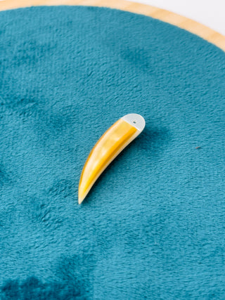 Pendente Riflessi di Miele Corno 38mm - 1 pz