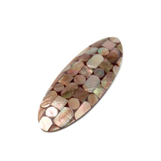 Cabochon Rosa del Deserto Navetta 60x20x6mm - 1 pz