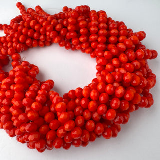 Filo di Cristallo Rosso Corallo - 8 mm | Sarobidy