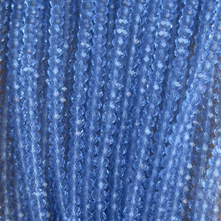 Filo di Cristallo Trasparente Azzurro - 2 mm