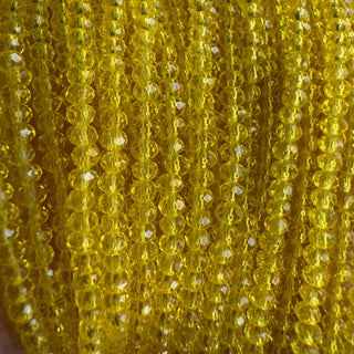 Filo di Cristallo Giallo Trasparente - 2 mm