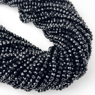 Cristalli Rondella Nero 4mm - Filo da 40 cm | Sarobidy