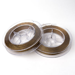 filo per uncinetto lurex oro marrone lunghezza 45m spessore 0.6mm