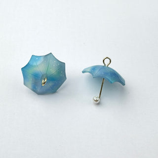 Pendente Ombrello Azzurro in Resina - 25mm