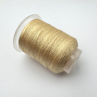 gelbes Lurex-Häkelgarn, volle Länge 45 m, Dicke 0,6 mm 