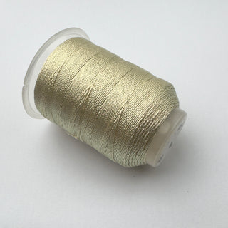 gelbes Lurex-Häkelgarn, volle Länge 45 m, Dicke 0,6 mm 