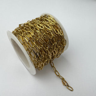 Catena in Acciaio Ovale Piatta 8x3mm - Vendita al Metro