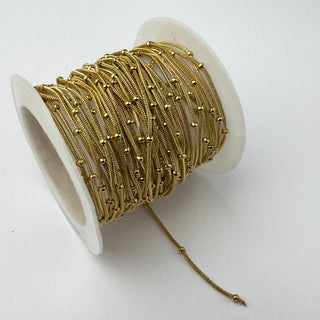 Catena in Acciaio Coda di Topo Pallina 2 mm - Vendita al Metro