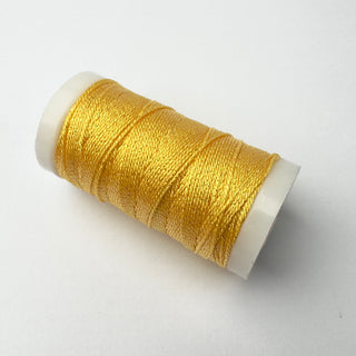 gelbes Lurex-Häkelgarn, volle Länge 45 m, Dicke 0,6 mm 