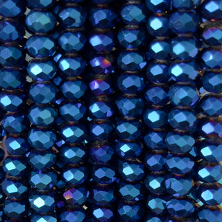 filo di cristallo 8 mm colore blu notte metallizzato