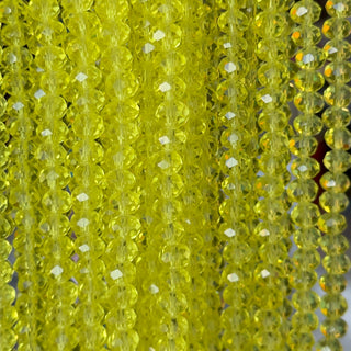 filo di cristallo cipolla 6 mm colore trasparente giallo chiaro