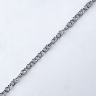 Catena Per Collana In Acciaio Inossidabile Di Alta Qualà Da 1 Metro, Catena Per Cordoli A Maglie Rolo Addensate Per La Creazione Di Gioielli, Accessori Per Braccialetti - Foto 5