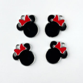 Pendente Smaltato Minnie Nero - 18mm