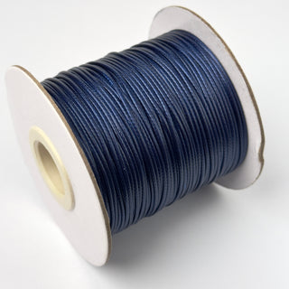 Filo Cotone Cerato Sintetico Blu Elettrico 1 mm - Bobina da 80 mt