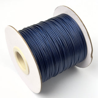 Filo Cotone Cerato Sintetico Blu Elettrico 1 mm - Bobina da 80 mt