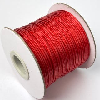 Filo Cotone Cerato Sintetico Rosso 1 mm - Bobina da 80 mt