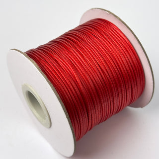 Filo Cotone Cerato Sintetico Rosso 1 mm - Bobina da 80 mt