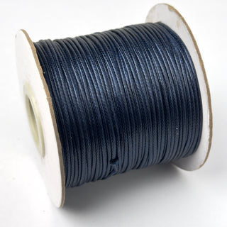 Filo Cotone Cerato Sintetico Blu Notte 1 mm - Bobina da 80 mt