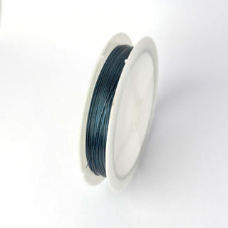 Cavetto in Acciaio Blu Pavone 0,38 mm - Bobina da 20 mt