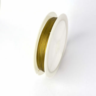 Cavetto in Acciaio Oro 0,38 mm - Bobina da 20 mt