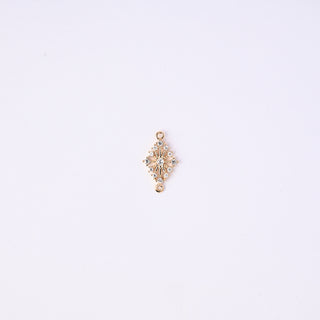 Connettore Zirconi Effetto Diamante Rombo 18x10mm