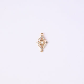 Connettore Zirconi Effetto Diamante Rombo 18x10mm