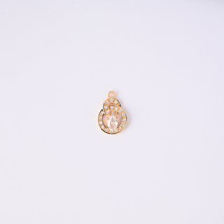 Pendente Zirconi Effetto Diamante Intreccio 18x12mm