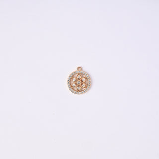 Pendente Zirconi Effetto Diamante Tondo 16x14mm