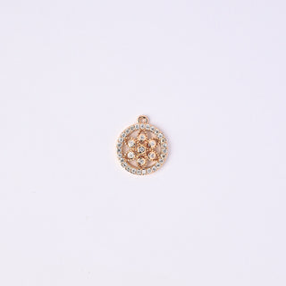 Pendente Zirconi Effetto Diamante Tondo 16x14mm