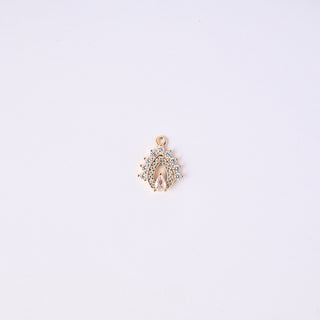 Pendente Zirconi Effetto Diamante Goccia 16x13mm
