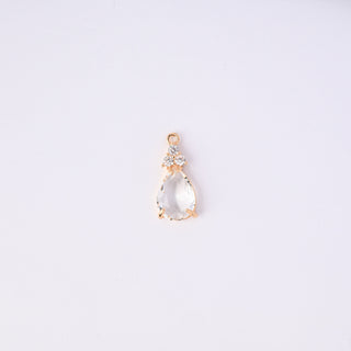 Pendente Zirconi Effetto Diamante Goccia 23x10mm